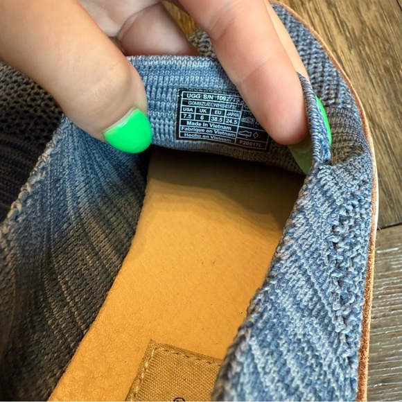 Blue knit ugg slip on shoes - Picture 5 of 8